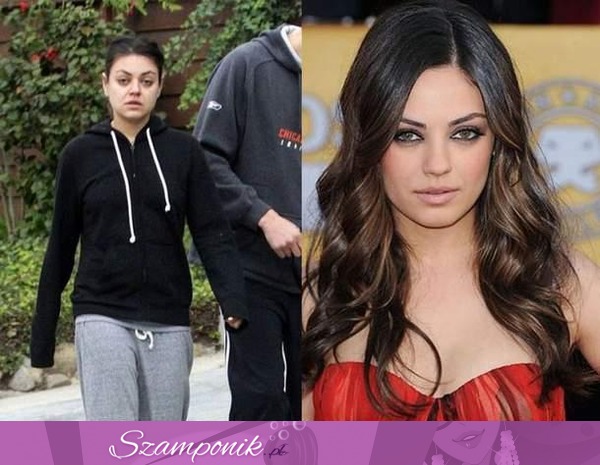 Mila Kunis bez makijażu! Zobacz różnicę ;)