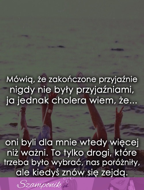 Mówią, że zakończone przyjaźnie