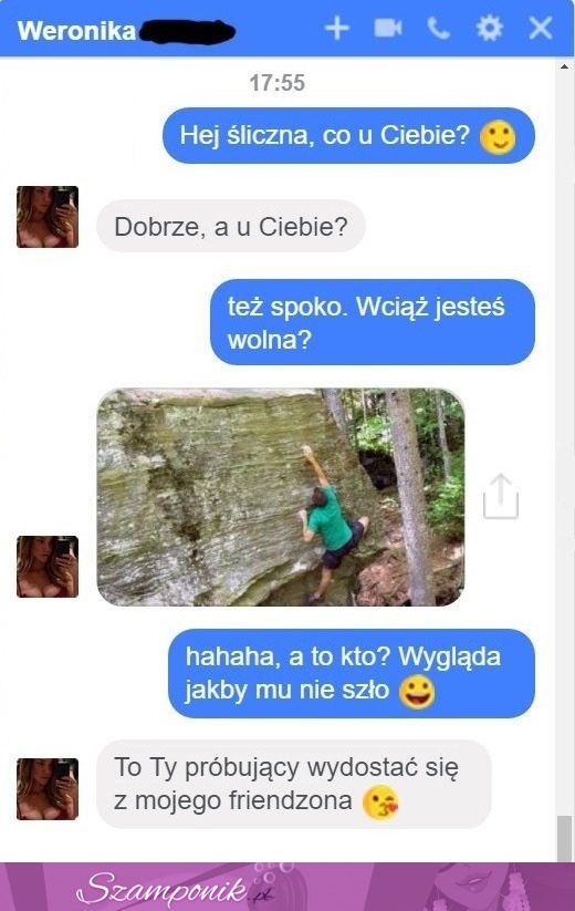 Świetnie to zobrazowała. Biedny cłopak ;D