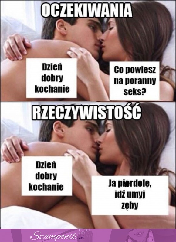 Romantyczny poranek - oczekiwania vs rzeczywistość!