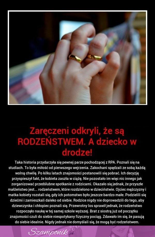 ZARĘCZENI odkryli, że są RODZEŃSTWEM! Najgorsze, że......!  SMUTNE i STRASZNE! ;(