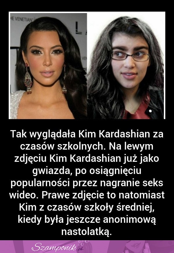 WOW, tak wyglądała Kim Kardashian za czasów SZKOLNYCH!