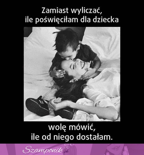 Zamiast wyliczać ile poświęciłam...