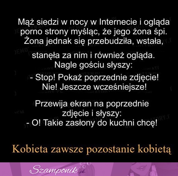 Mąż siedzi w nocy w internecie i ogląda...  Ta kobieta wymiata, MOCNE! ;D