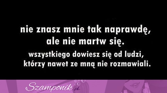 Nie znasz mnie aleee...