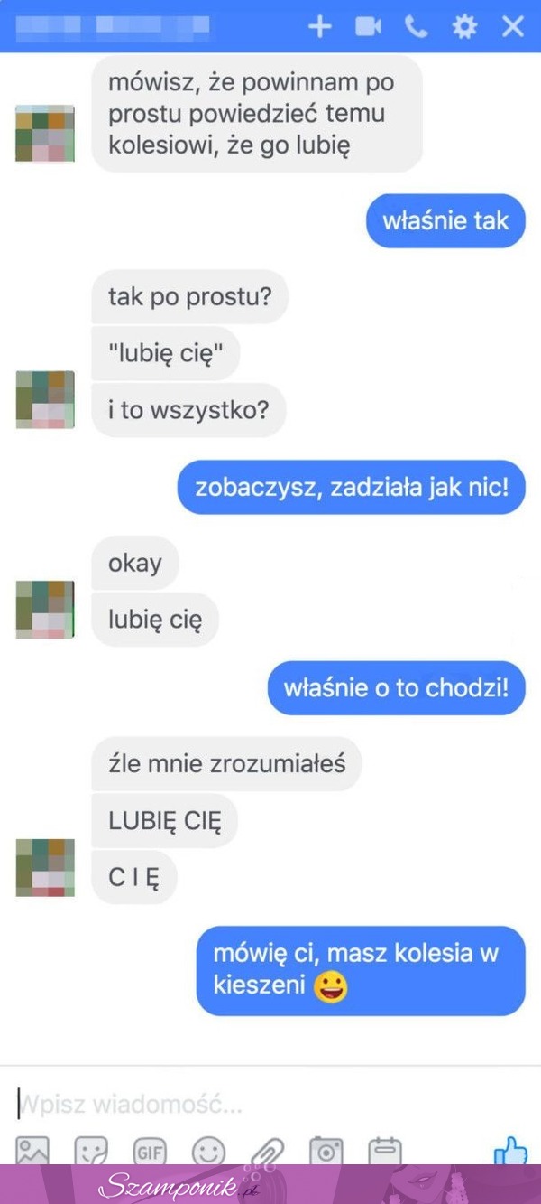 Niedomyślny gamoń ;( Ciekawe, czy kiedyś załapał ;D