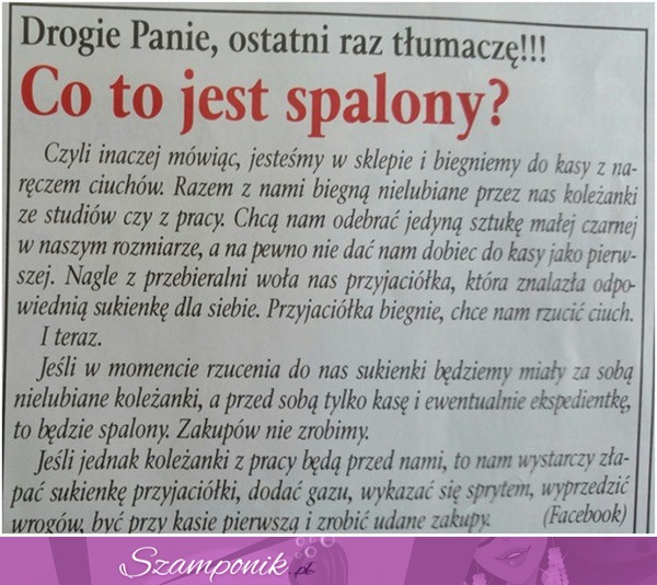 Co to jest spalony? Teraz już rozumiem ;) Proste wytłumaczenie...