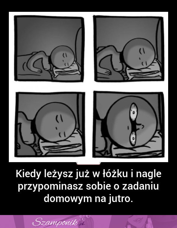 Kiedy leżysz już w łóżku