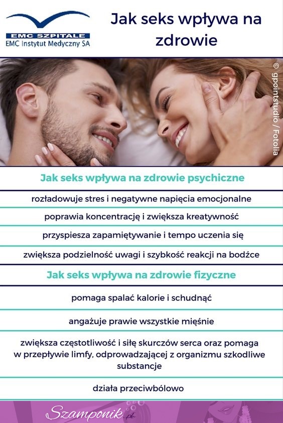 Jak współżycie wpływa na zdrowie. Warto wziąć sobie do serca ;D