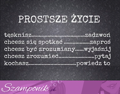 Prostsze życie jeśli...