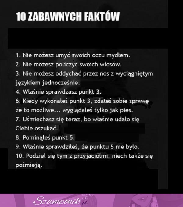 Sprawdź koniecznie 10 ZABAWNYCH FAKTÓW, które Cię ZASKOCZĄ! UWAŻAJ ;P