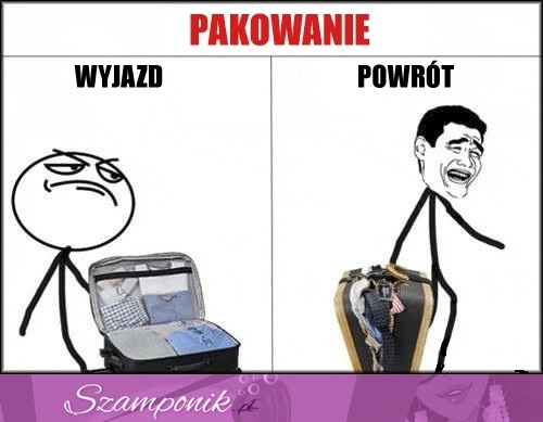 Wyjazd, przed i po