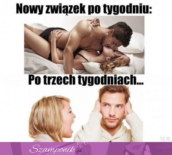 Nowy związek po tygodniu i po trzech tygodniach