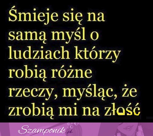 Śmieje się na samą myśl