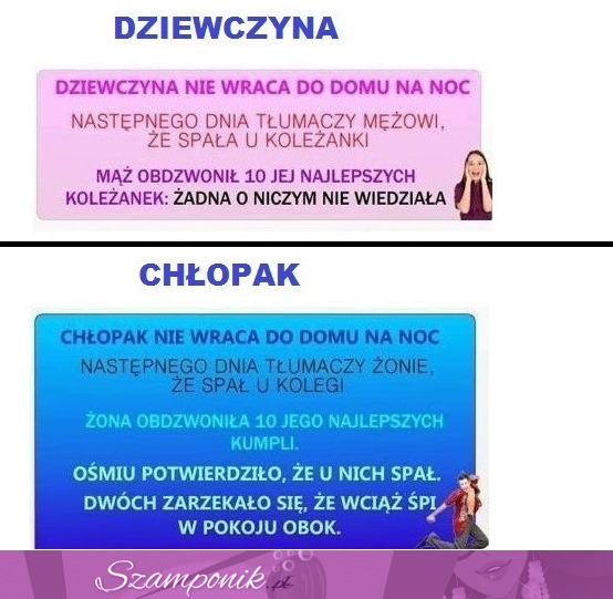 Nocny powrót do domu. Kobieta vs Facet, jak myślisz jaka jest różnica! duuuża!