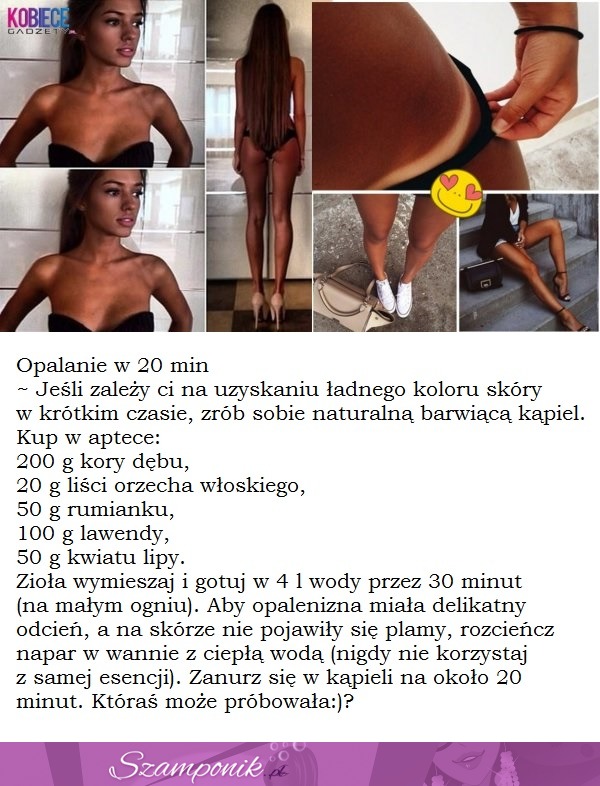 Brakuje Wam już opalonego ciałka? Opalanie w 20 minut bez solarium i słońca!