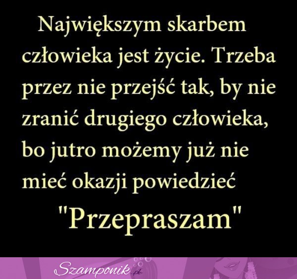 Słowo przepraszam