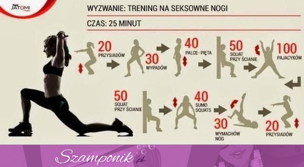 Zobacz trening na seksowne nogi