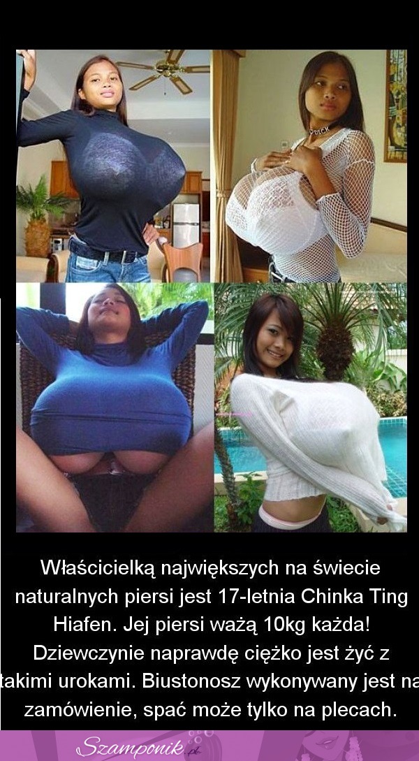 Oto właścicielka NAJWIĘKSZYCH naturalnych PIERSI na ŚWIECIE! STRASZNE