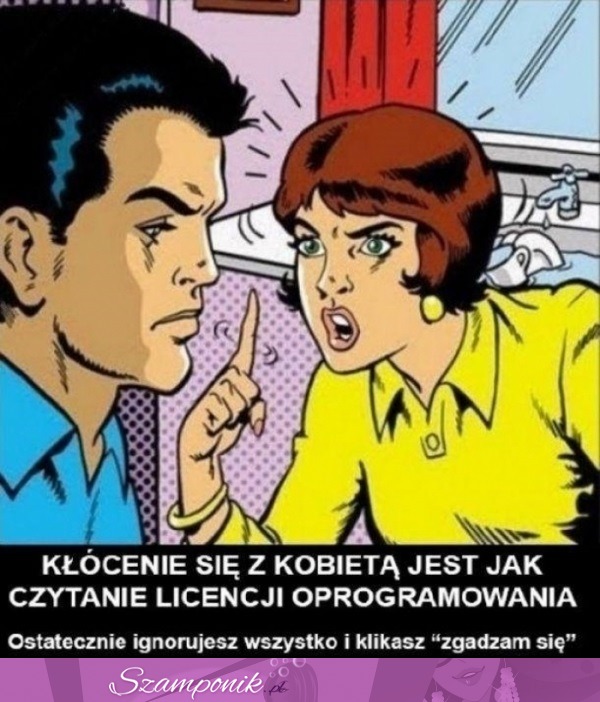 Kłócenie się z kobietą jest jak...