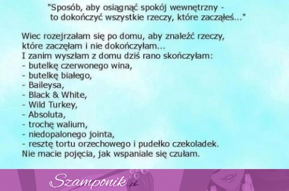 Sposób na spokój wewnętrzny