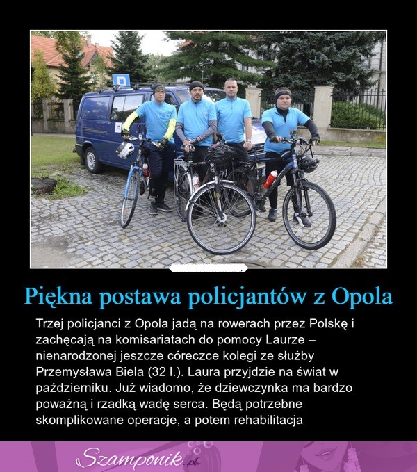 Piękna postawa policjantów z Opola. Brawo Panowie!