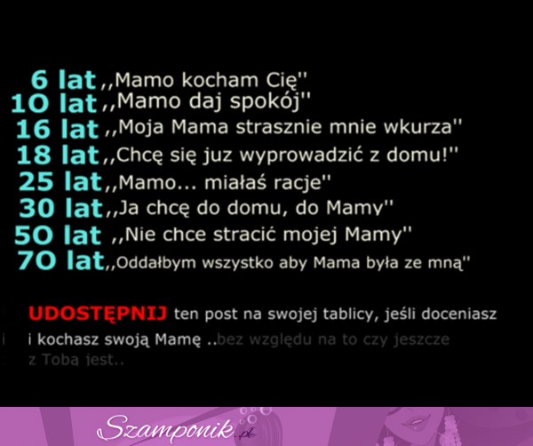 Smutne, ale prawdziwe! Relacje z MAMĄ w różnym wieku