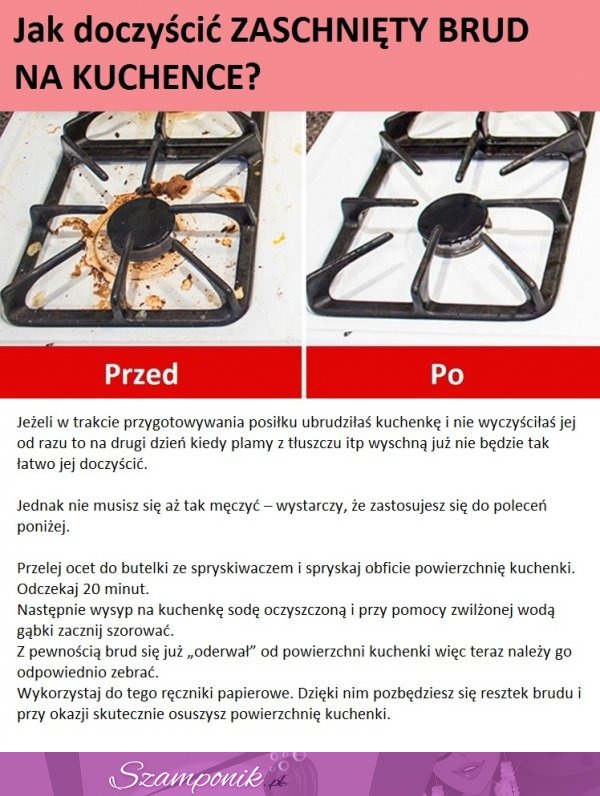 Jak doczyścić ZASCHNIĘTY BRUD na kuchence?