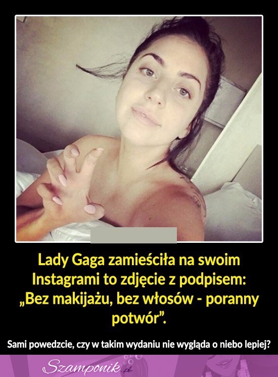 LADY GAGA pokazała się BEZ MAKIJAŻU! Dla nas wygląda ŚWIETNIE!