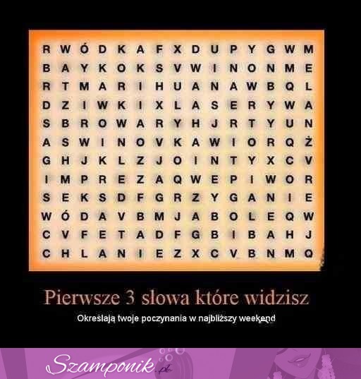 Trzy pierwsze słowa