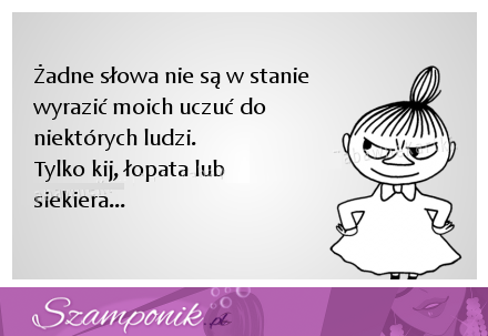 Żadne słowa nie są w stanie wyrazić...