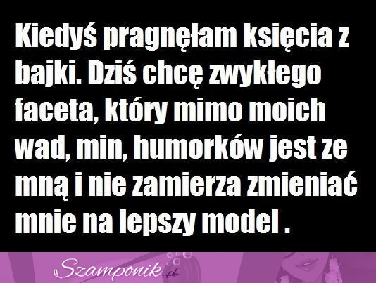 Kiedyś pragnęłam księcia z bajki