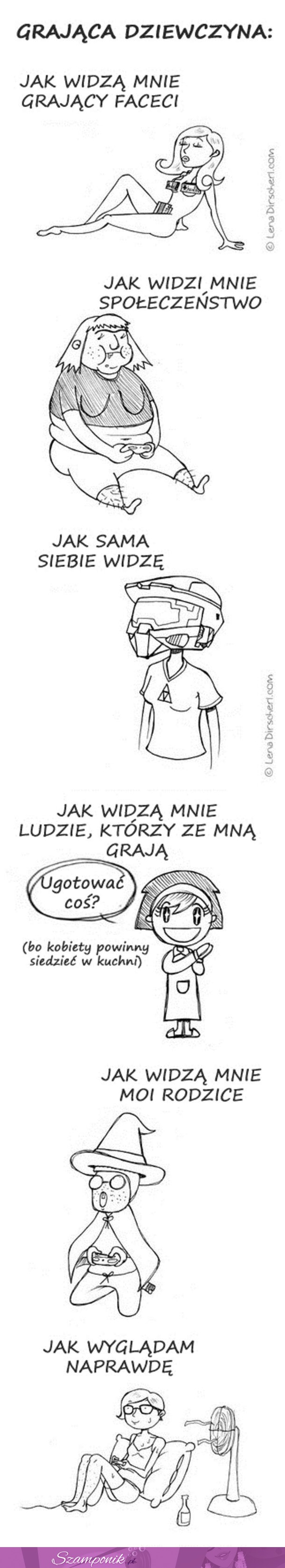 Grająca dziewczyna w realnym życiu, to prawda :D