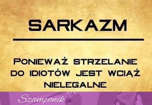 Wytłmaczenie słowa arkazm