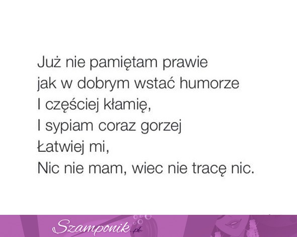 Już nie pamiętam prawie