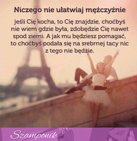 Niczego nie ufaj mężćzyźnie