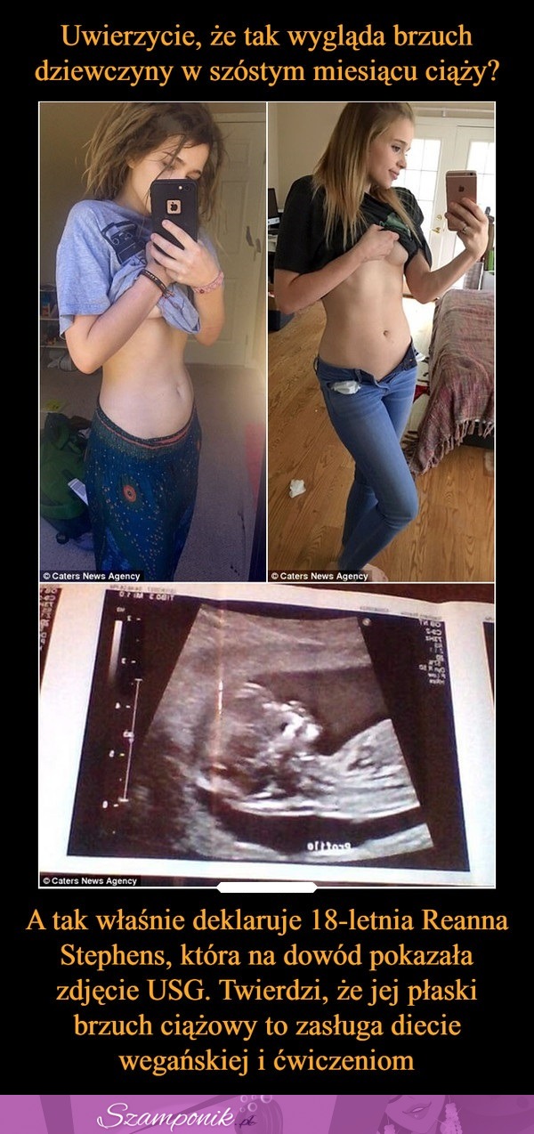 Uwierzycie, że tak wygląda brzuch dziewczyny w szóstym miesiącu ciąży?