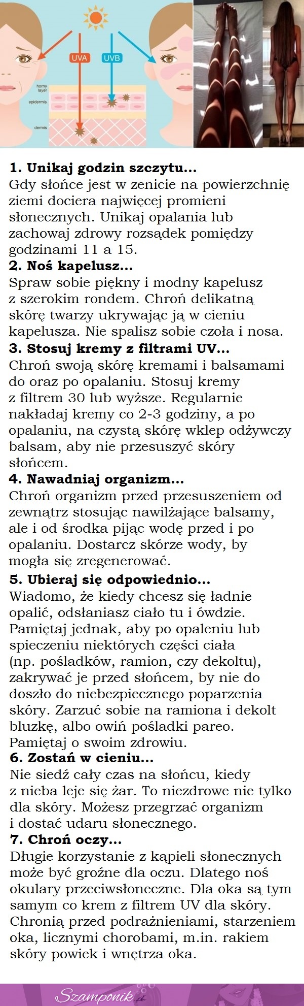 Opalaj się z głową... Chroń skórę!