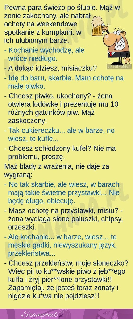 Pewna para, świeżo po ślubie...