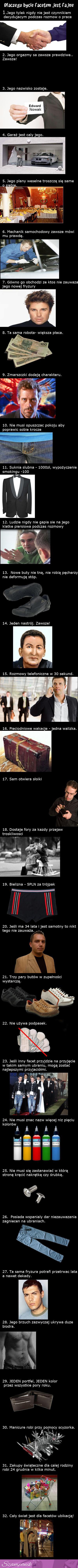 Zobacz dlaczego bycie facetem jest fajne :D