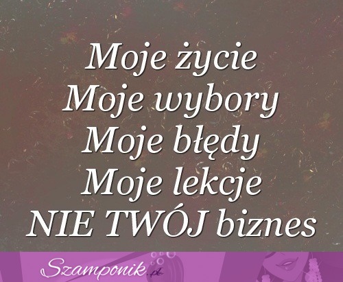 Nie Twój biznes ;P