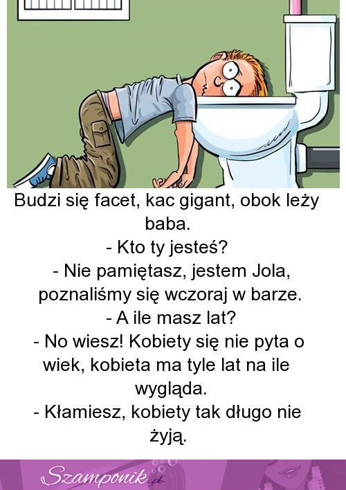 Mocny kawał; Budzi się FACET, kac gigant a obok LEŻY BABA! Musisz to zobaczyć ;D