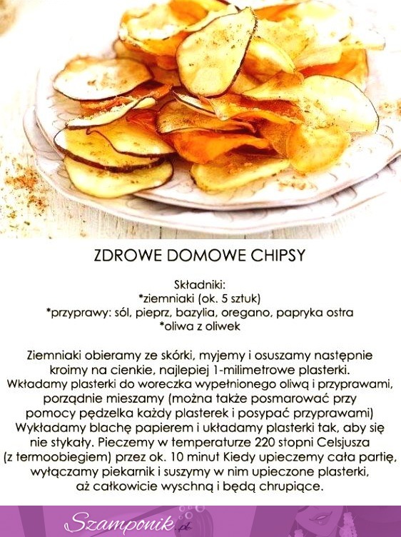 Zdrowe domowe chipsy!