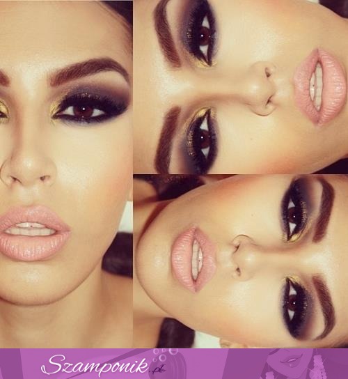 Delikatny make-up z nudowymi ustami