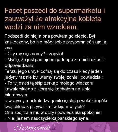 Facet poszedł do sklepu i ... jak zareagował, gdy obca kobieta powiedziała, że jest ojcem jej dziecka