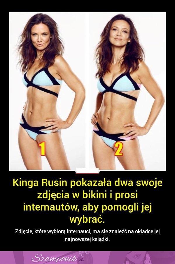 Kinga Rusin pokazała dwa swoje zdjęcia w bikini i prosi internautów, aby pomogli jej wybrać... Które wybieracie?