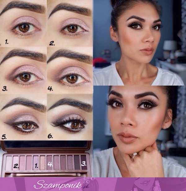 Piękny i prosty make up w kolorach koralu