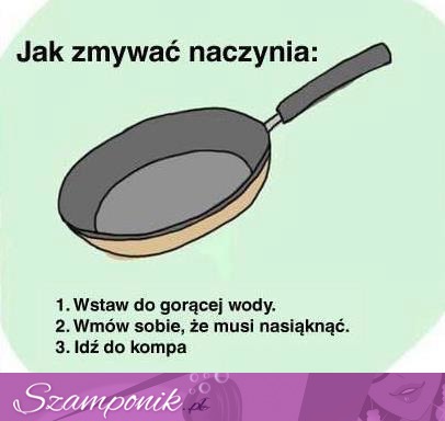 Jak zmywać naczynia ;D