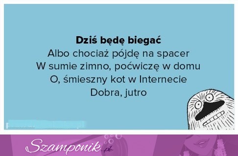 Dziś będę biegać!