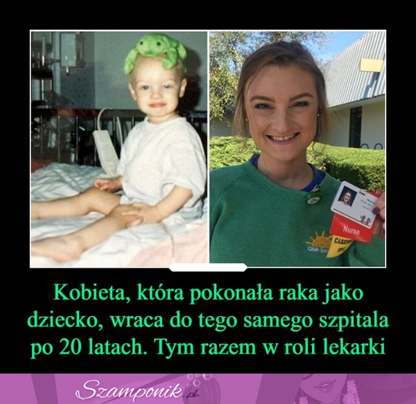 Pokonała raka i wraca do tego samego szpitala w roli lekarki! Pięknie...